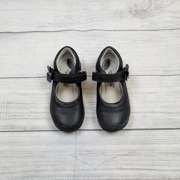 8.5T Stride Rite Black Mary Janes - Picture 1 of 8